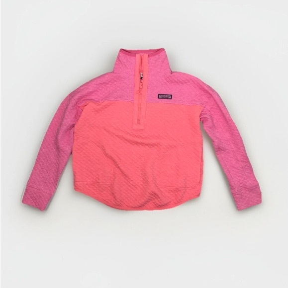 VINEYARD VINES WOMENS THE SHEP PULLOVER DIAMOND QUILTED PINK SMALL - Picture 2 of 10